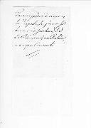 Carta da Madre Soror D. Brites para D.Miguel Pereira Forjaz, ministro da Guerra, pedindo que seja dada licença ao soldado do Regimento de Cascais, José Joaquim, para que este possa tratar das suas fazendas.