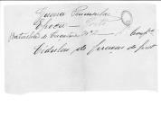 Cédulas de crédito sobre o pagamento dos sargentos e praças, da 1ª Companhia, do Batalhão de Caçadores 3, durante a época do Porto na Guerra Peninsular.