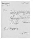 Ofício assinado por Paulo Azevedo da Cruz para o administrador do concelho de Montemor-o-Novo sobre um desertor da fragata "Duquesa de Bragança".  