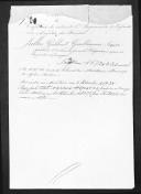 Processo de liquidação de contas do capitão Jules Gilbert Guillaume Seguin que serviu no 1º Regimento de Infantaria Ligeira da Rainha.
