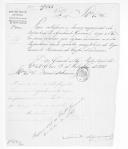 Correspondência do visconde de Campanhã, do Estado Maior General, para o barão de Francos com pedido do regulamento provisório dos Corpos Nacionais.