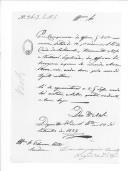 Correspondência de António Inácio Cayola para José Lúcio Travassos Valdez sobre relações de capitães e subalternos de Cavalaria existentes no Depósito Geral Militar de São Bento.