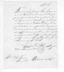 Correspondência do conde de Vila Flor para várias entidades sobre vencimentos, transferências de pessoal, relações de pessoal, intendência, deserções, disciplina, uniformes, contabilidade e hospitais.