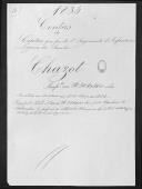 Processo da liquidação das contas do capitão Chazot que serviu no 1º Regimento de Infantaria Ligeira da Rainha.