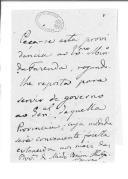 Ofício de Inácio da Costa Quintela para o barão do Sobral Hermano sobre a necessidade de fundos para despesas.