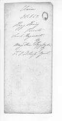 Processo do requerimento de Mary Ann Hogg em nome do seu filho Henry Hogg, do Regimento de Irlandeses.