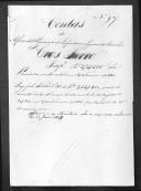 Processo de liquidação de contas do alferes Pierre Cros que serviu no 1º Regimento de Infantaria Ligeira da Rainha.