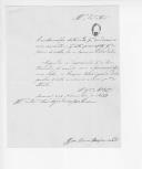 Ofício do capitão José Xavier Bressane Leite, inspector do Arsenal da Marinha, para Agostinho José Freire sobre a prontidão da escuna Felicidade para transportar armamento e tropas estrangeiras para a Moita.