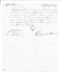 Avisos do conde de São Lourenço, do Ministério da Guerra, para o conde de Barbacena Francisco, da Repartição do chefe de Estado Maior General, remetendo relações dos requerimentos que se remeteram ao conde de Barbacena Francisco.