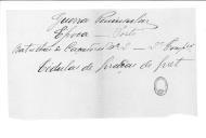 Cédulas de crédito sobre o pagamento das praças da 2ª Companhia, do Batalhão de Caçadores 3, durante a época do Porto na Guerra Peninsular.