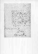 Carta do sargento Atónio da Costa, do Regimento de Veteranos de Valença, para D. Miguel Pereira Forjaz, secretário de Estado dos Negócios da Guerra, requerendo marcha para o Rio de Janeiro.