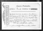 Cédulas de crédito sobre o pagamento dos sargentos e praças do Regimento de Infantaria 10, durante a 5ª época, da Guerra Peninsular.