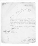 Ofício de Manuel Vaz Pinto para o conde de Subserra a enviar as ordens originais assinadas pelo tenente-general Manuel de Brito Mouzinho para o Batalhão de Caçadores 6 sobre organização, presos e forragens.