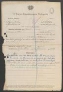 Joaquim Coelho - Soldado - 12ª. Compª. Regimento de Infantaria nº. 4