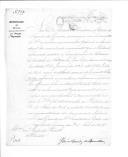Carta da Secretaria de Estado dos Negócios da Guerra para o inspector fiscal do Exército sobre um requerimento pedindo a liquidação do vencimento ao soldado José Lopes.