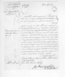 Correspondência de várias entidades para José Lúcio Travassos Valdez, ajudante general do Exército remetendo requerimentos (letras A e L).