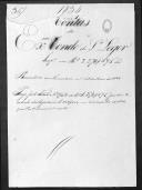 Processo da liquidação das contas do conde de Saint Leger que serviu no 1º Regimento de Infantaria Ligeira da Rainha.