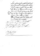 Ofício de D. Miguel Pereira Forjaz, secretário de Estado dos Negócios da Guerra, para Manuel de Lardizabal Montoya sobre a baixa de uma praça da Companhia do Regimento de Milícias de Santarém.