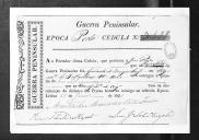 Cédulas de crédito sobre o pagamento das praças e sargentos do Regimento de Infantaria 9, durante a época do Porto, na Guerra Peninsular.