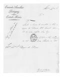 Correspondência do barão de Leiria, chefe do Estado Maior da Divisão Auxiliar a Espanha, para o duque da Terceira sobre diários semanais, correios, operações e destacamentos de tropas portuguesas na luta contra facções carlistas, transferência de pessoal, doentes, disciplina, desertores e presos.