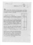 Títulos de crédito passados pela Comissão Encarregada da Liquidação das Contas dos Oficiais Estrangeiros a vários militares que estiveram ao serviço da Rainha D. Maria II (letras D a W).