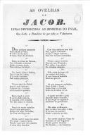 "As Ovelhas de Jacob. Liras Oferecidas às Senhoras do Faial, que derão a Bandeira de que usão os Voluntários" de Inácio José de Macedo.