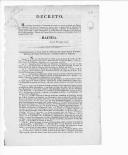 Decreto da Secretaria de Estado dos Negócios do Reino, assinado por António Fernandes Coelho, estabelecendo o programa para a sessão de abertura das Cortes Gerais Extraordinárias da Nação Portuguesa.