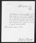Ofício do tenente-coronel Pedro José de Santa Bárbara, do Regimento de Artilharia 4, para o marquês de Tancos remetendo o mapa da força do Corpo de Artilharia 4, que pertenceu ao Exército Realista sob o comando do tenente-general marquês de Chaves.