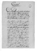 Edital assinado por João Rebelo da Costa Cabral sobre a demissão de D. Miguel.