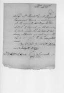 Correspondência do tenente-general visconde de Juromenha, secretário da Secretaria Militar, para António de Amorim da Gama Lobo, comandante do Regimento de Milícias do Porto, informando que o marechal general Beresford deu baixa do serviço a três militares e isentou um indivíduo da vida militar. 