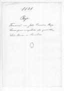 Correspondência de Francisco José de Araújo Lacerda para o conde de Bonfim sobre a transação com João Francisco de Borges Lança para a captura dos guerrilheiros de Leão Baioas e Remexido.