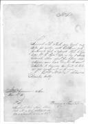 Ofício de Domingos José Cardoso para o comandante do Regimento de Cavalaria 11 sobre o envio de recibos para ser assinados.