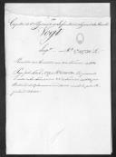 Processo da liquidação das contas do capitão Vogt que serviu no 1º Regimento de Infantaria Ligeira da Rainha.