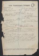 Joaquim António Cambóias - 1.º Cabo - 4.º Esquadrão do Regimento de Cavalaria 1