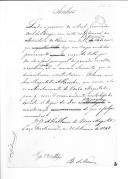 Ofício assinado pelo barão de Francos sobre a criação de um Corpo Militar permanente em Guimarães.