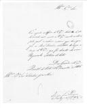 Correspondência de Francisco José Pereira para Sebastião José de Mira sobre a relação de artigos recebidos pelo Regimento de Infantaria 6.