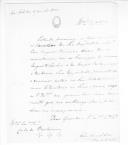 Ofício de John Campbell para o conde de Barbacena sobre ter-se voluntariado para dar apoio a D. Miguel I, aguardando um documento que o autorize nesse sentido