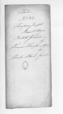 Processo sobre o requerimento de Frances Jompson,esposa de Joseph Jompson, major do Regimento de Granadeiros Ingleses.