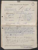 Francisco António Azeredo - 2.º Sargento - 3.º Esquadrão do Regimento de Cavalaria 9