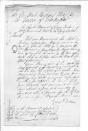Processo sobre o requerimento do soldado Robert Dickins do Regimento de Lanceiros da Rainha.