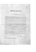 Proclamação, assinada pelo barão de Leiria, sobre a restauração da carta constitucional (Revolta dos Marechais).