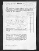 Títulos de crédito passados pela Comissão Encarregada da Liquidação das Contas dos Oficiais Estrangeiros (legação portuguesa em França), que estiveram ao serviço de D. Maria II (letra V).