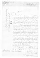 Correspondência entre Agostinho Luís da Fonseca e o conde de Subserra sobre remessa de relações do 2º semestre de 1824.