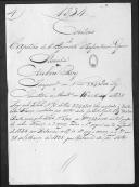 Processo da liquidação das contas do capitão Aubin Roy que serviu no 1º Regimento de Infantaria Ligeira da Rainha.