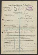 António Luís Pereira - Soldado - 9.ª Companhia do Regimento de Infantaria 10