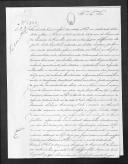 Correspondência de João Freire de Andrade Salazar d' Eça para o duque da Terceira remetendo relação das praças inglesas do Regimento de Lanceiros da Rainha estando ao serviço do Exército Libertador foram despedidos e a quem se pagou por conta da sua dívida as quantias declaradas em títulos.