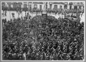 Cerimónia Militar na praça do Município.