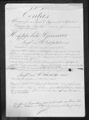 Processo de liquidação de contas do alferes Hippolite Garnier que serviu no 1º Regimento de Infantaria Ligeira da Rainha.