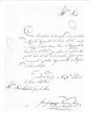 Correspondência de José Joaquim Nunes de Morais para Sebastião José de Mira sobre o envio da relação de praças que estiveram no Hospital Regimental do Porto, para se efectuarem os devidos vencimentos.