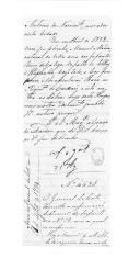 Processo sobre o requerimento de António do Nascimento, tio de Manuel Mendes, soldado do Regimento 19 de Cascais.